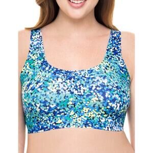 No Boundaries XS Junior's Smooth Bonded Scoop Wire-Free Bra Removable Pads dots